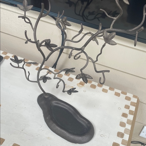 Metal Tree Sculpture Jewelry Holder - Picture 2 of 6